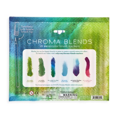 Ooly%20Chroma%20Blends%20Fırça%20Uçlu%2018li%20Çok%20Amaçlı%20Kalem