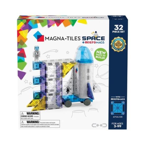 Magna-Tiles Space + microMAGS - Uzay 32 Parça