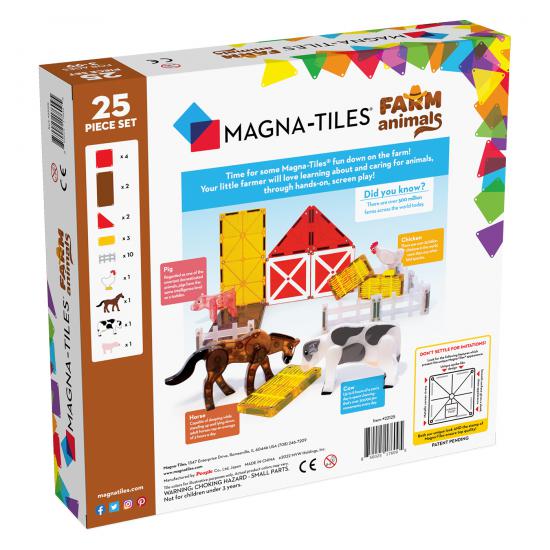 Magna-Tiles - Çiftlik Hayvanları - 25 Parça