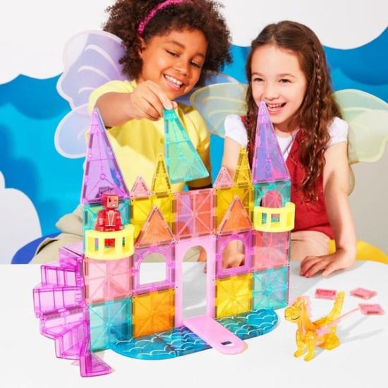 Magna-Tiles Castle DLX + microMAGS - Prenses Şatosu 48 Parça