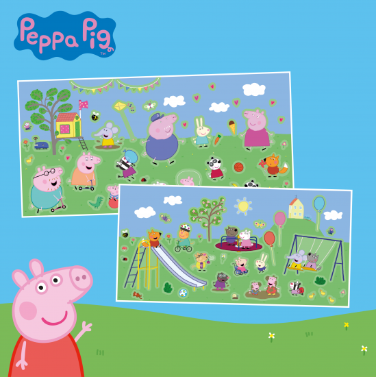 Moritoys - Peppa Pig Outdoor Fun Reusable Sticker Set