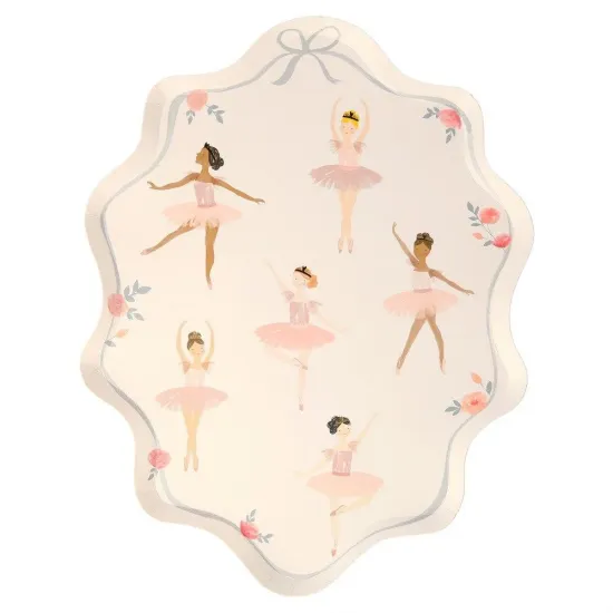 Meri Meri - Ballerina Plates - BalerinTabaklar - 8’li