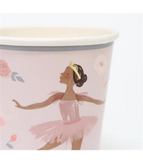 Meri Meri - Ballet Cups - Balerin Bardaklar -8’li