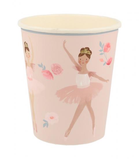 Meri Meri - Ballet Cups - Balerin Bardaklar -8’li